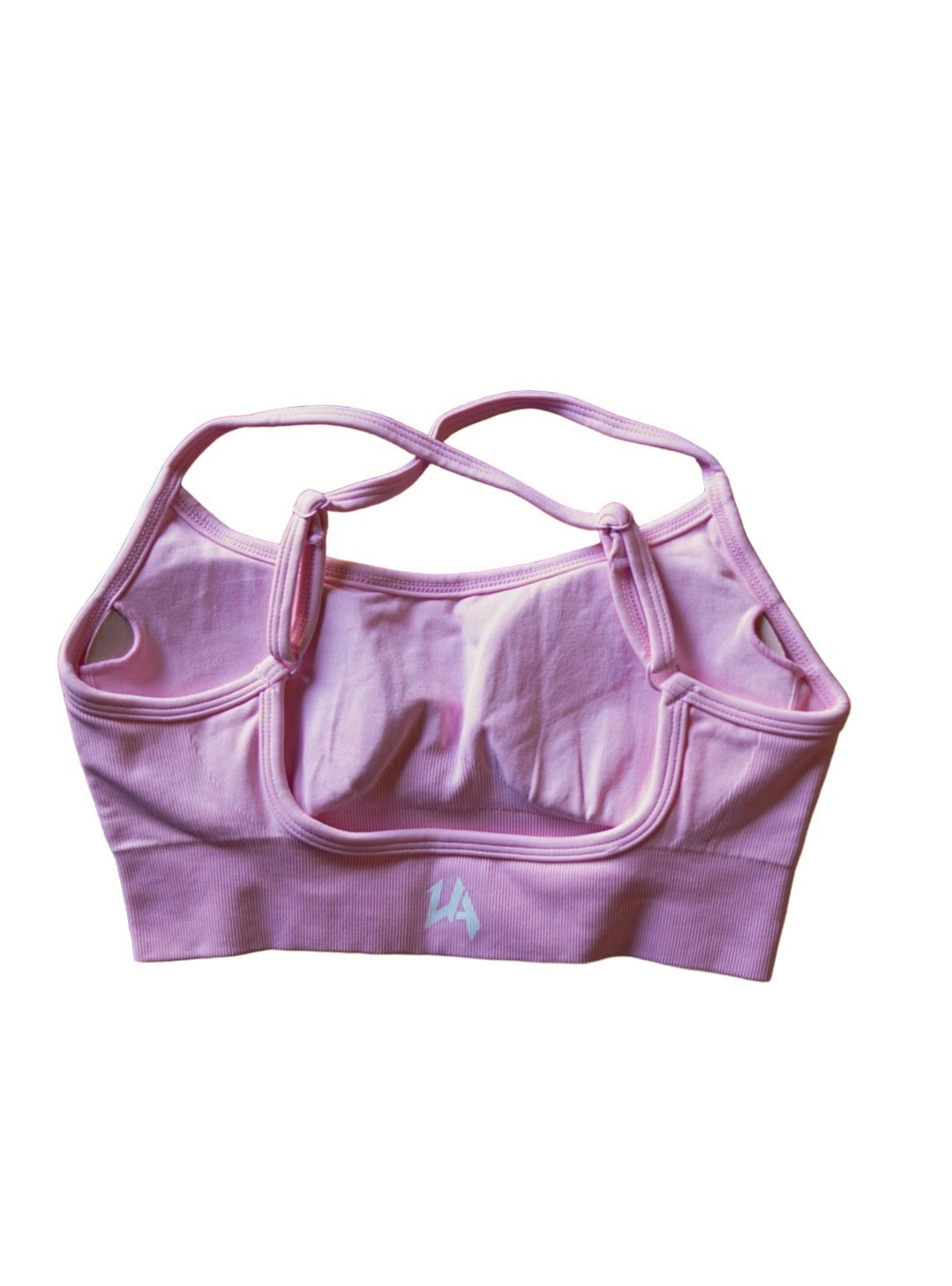 Light pink sports bra