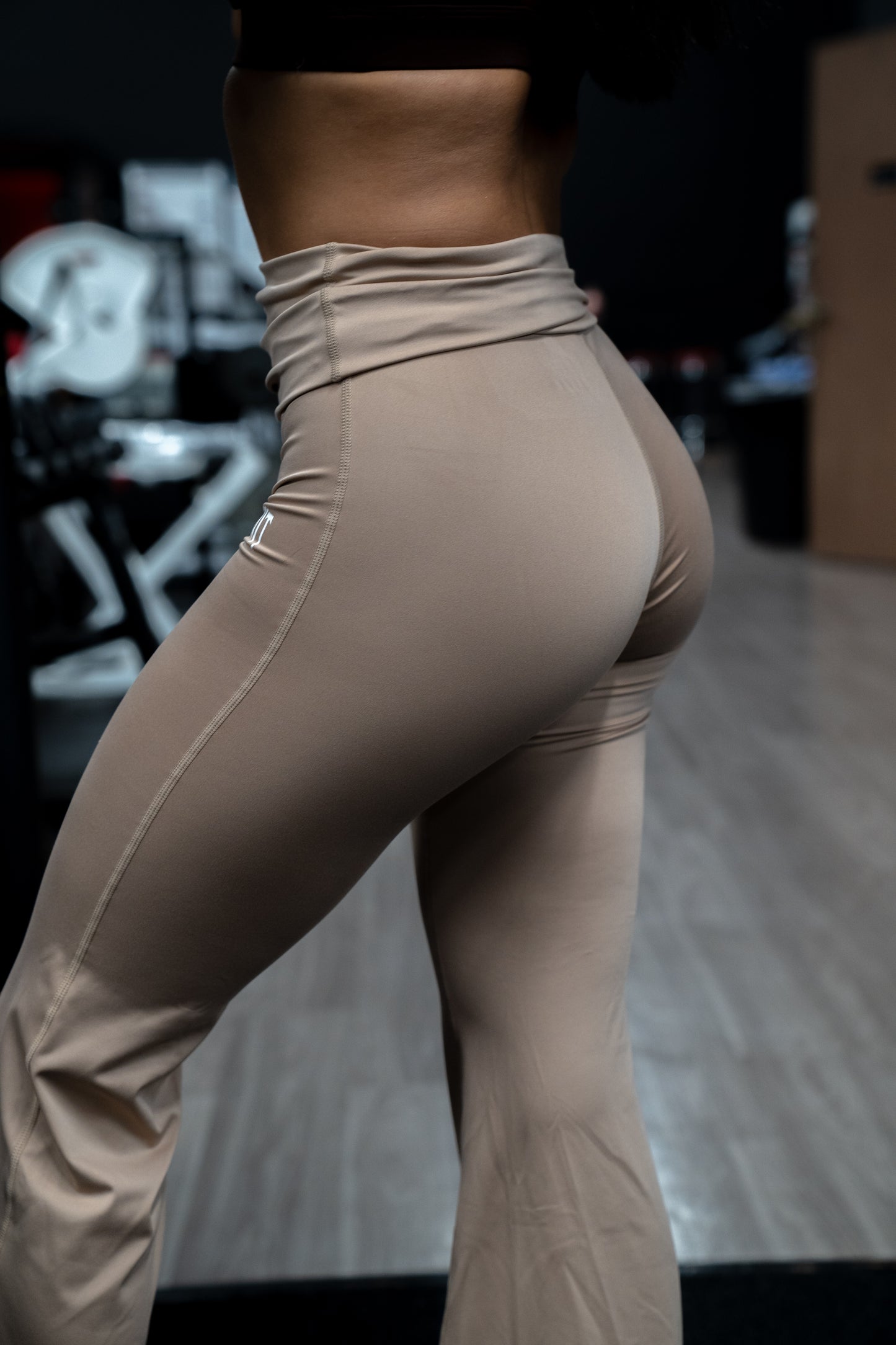 Tan Foldover Flares