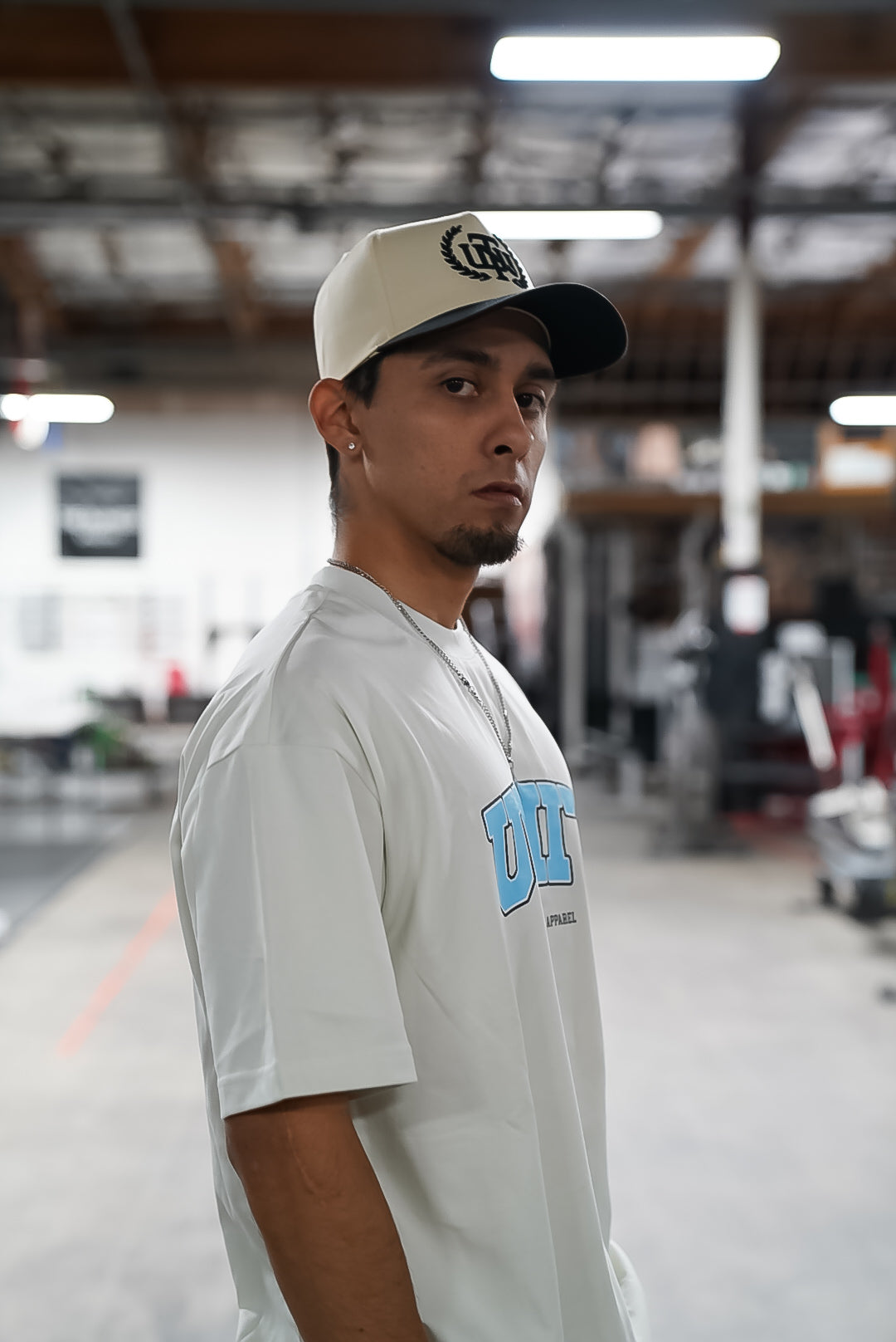 Frost blue university tee