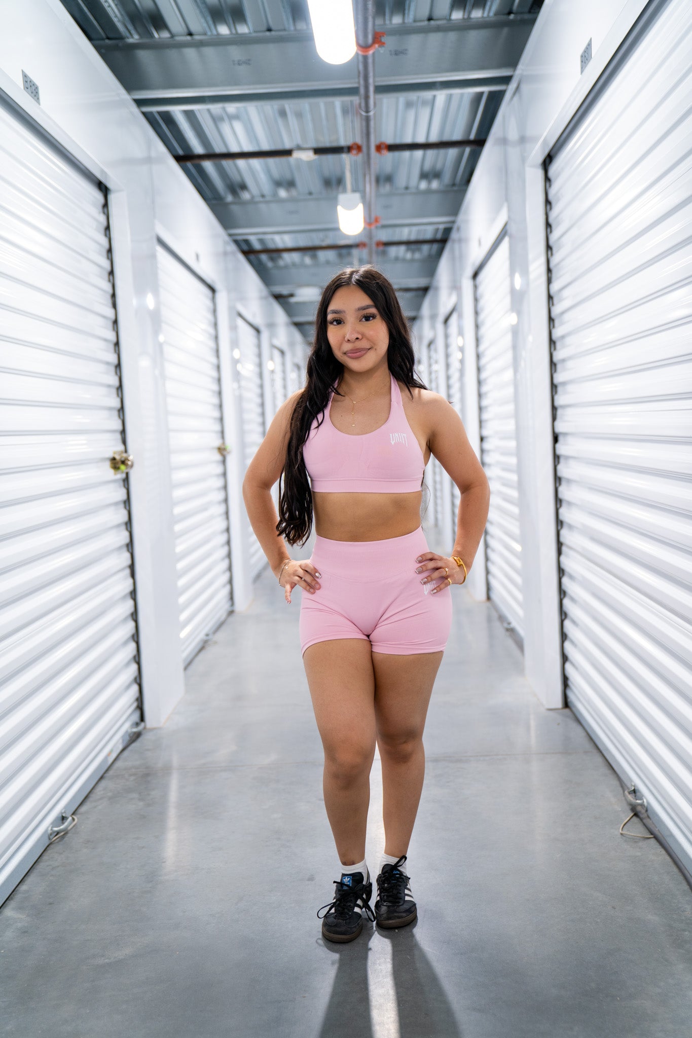 pink shorts