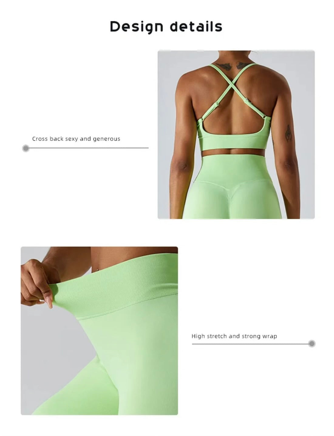 Baby blue sports bra