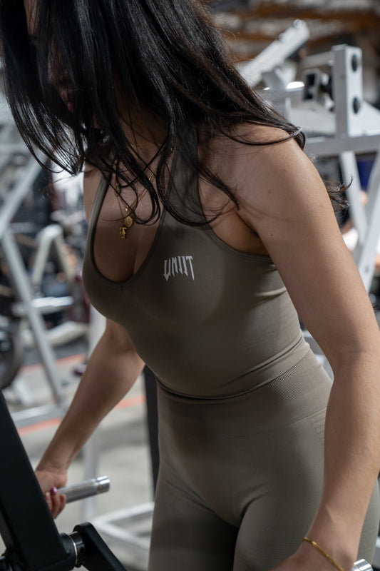 Gray ‘S1’ Halter Top