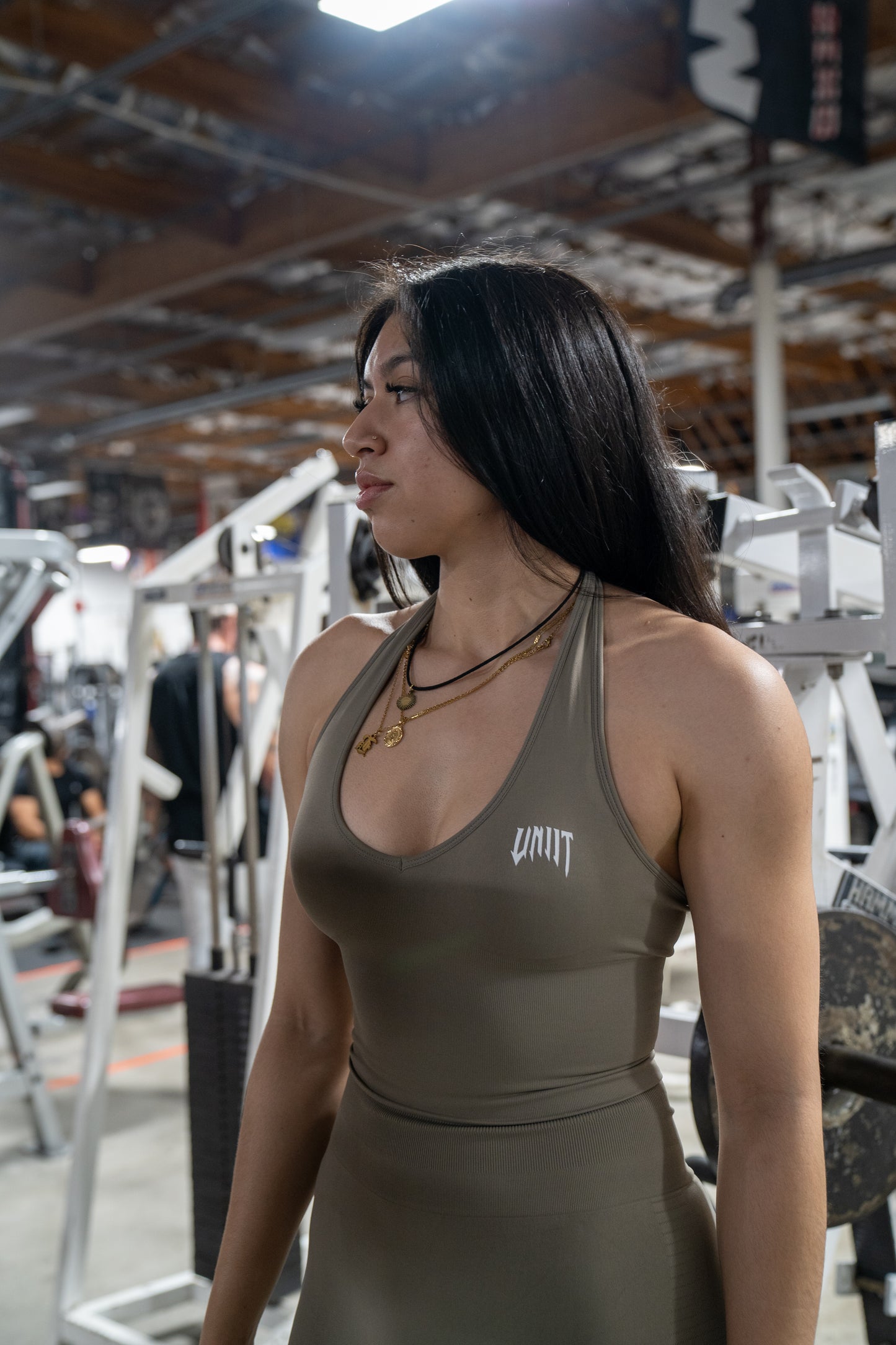 Gray ‘S1’ Halter Top