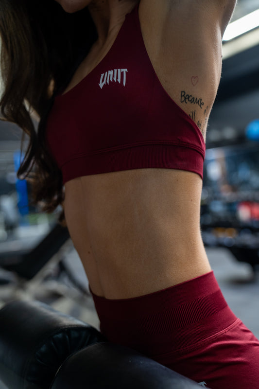 Red ‘S2’ Halter Top