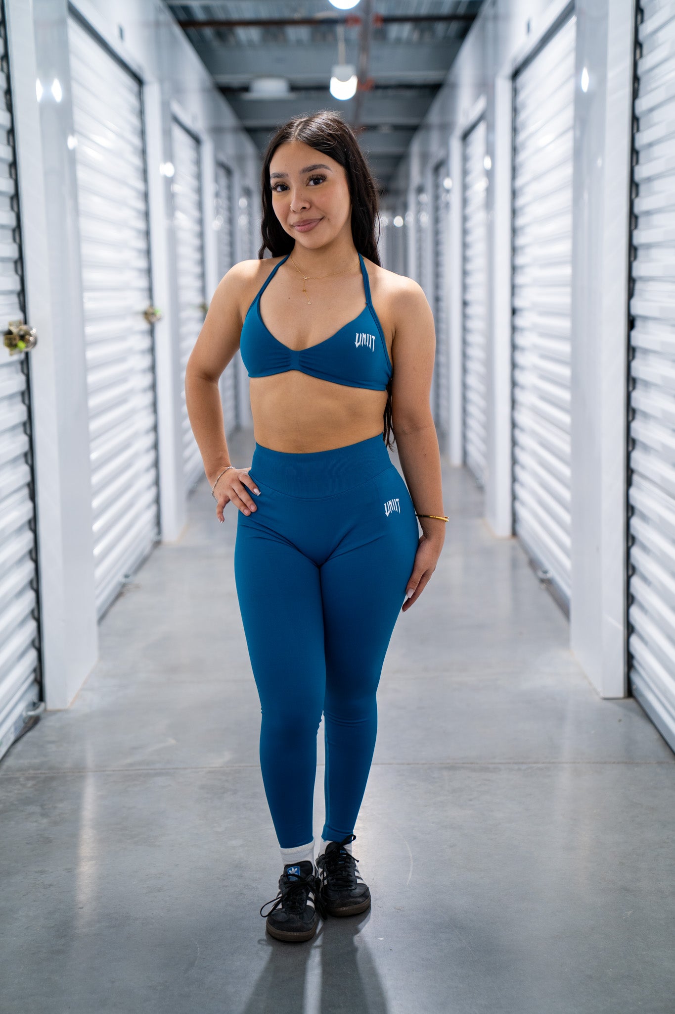 teal velocity leggings
