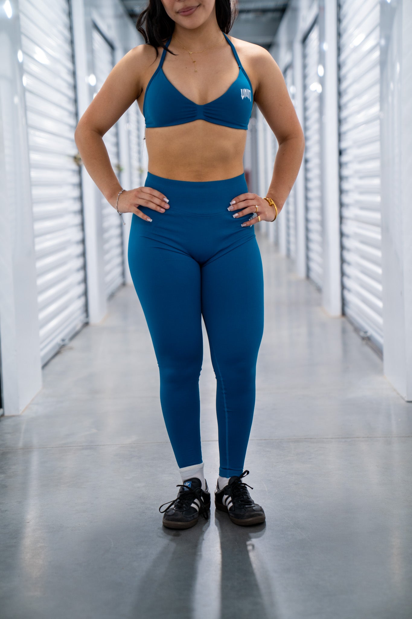 teal velocity leggings
