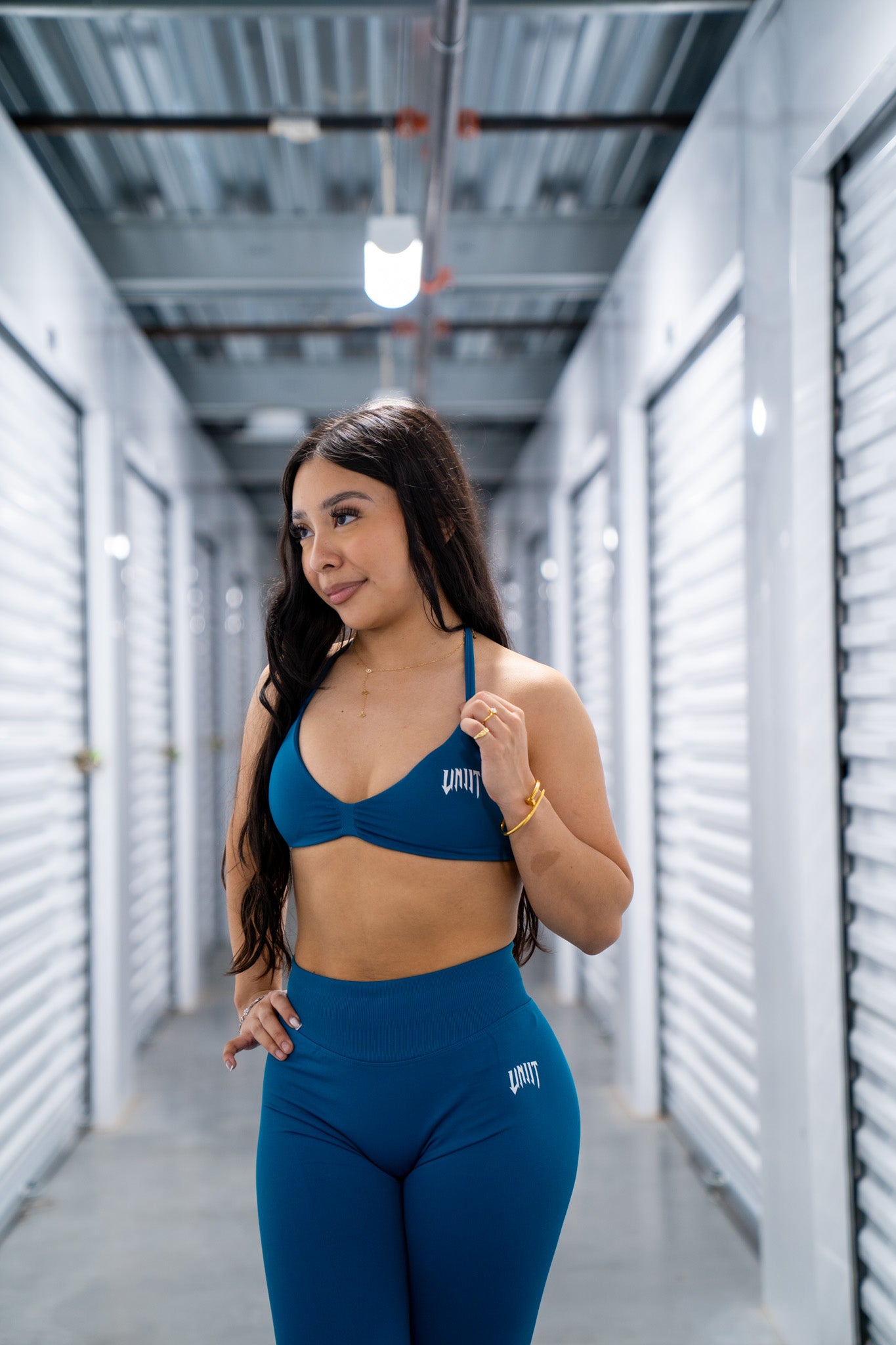 teal velocity bikini top
