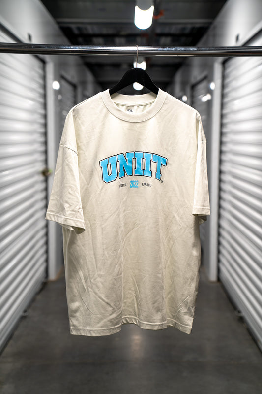 Frost blue university tee