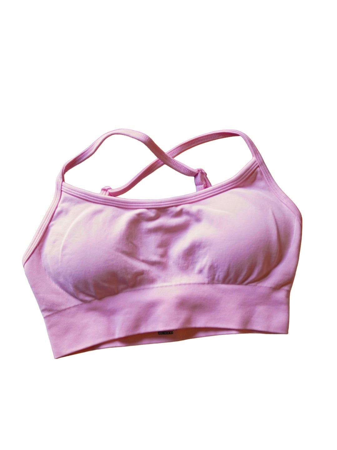 Light pink sports bra