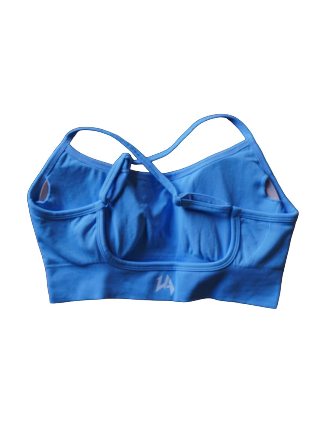Baby blue sports bra